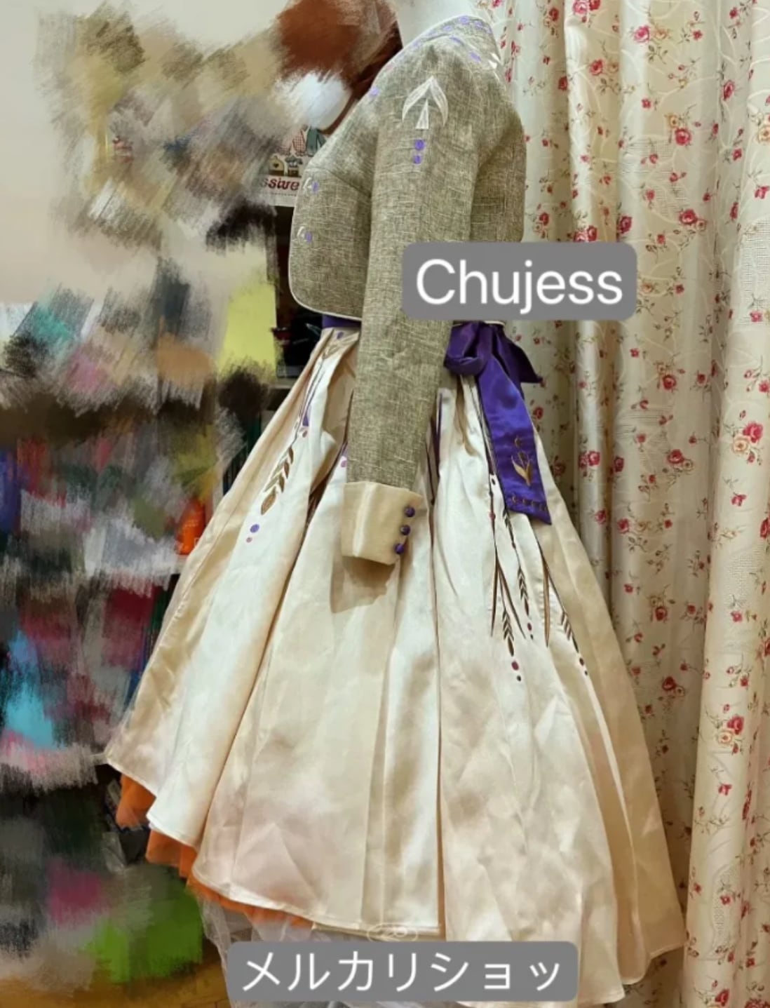 シークレットハニー ディズニー アナ雪 雪山 ドレス &ケープ シークレットハニー ディズニー アナ雪 雪山 ドレス &ケープ