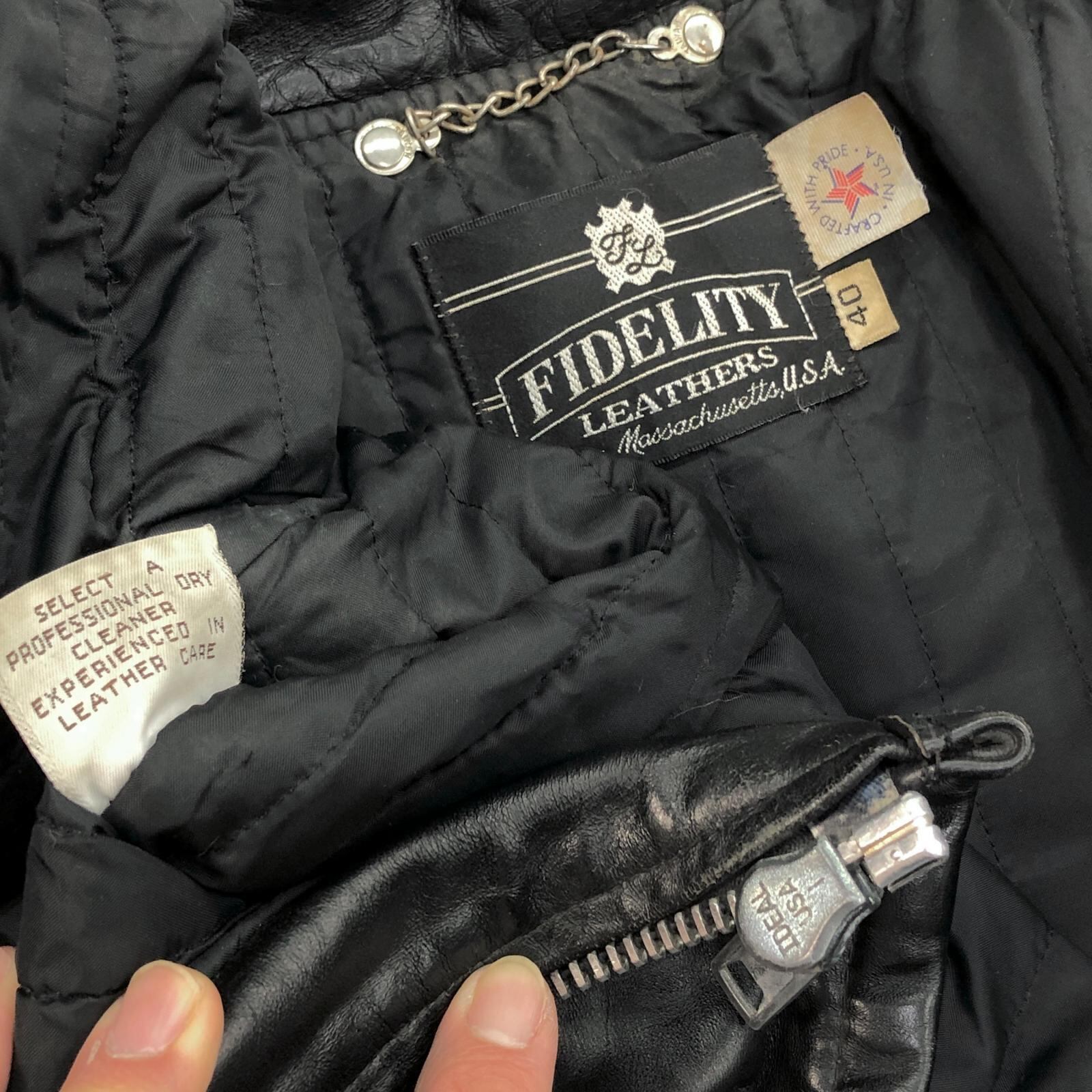 FIDELITY フェデリティー 70- 80年代 USA製 シングルライダース FIDELITY フェデリティー 70- 80年代 USA製 シングルライダース