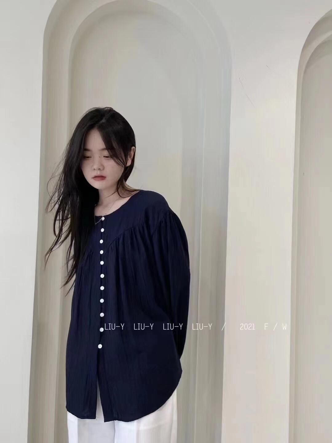 ボタンブラウス　AJ2205-752