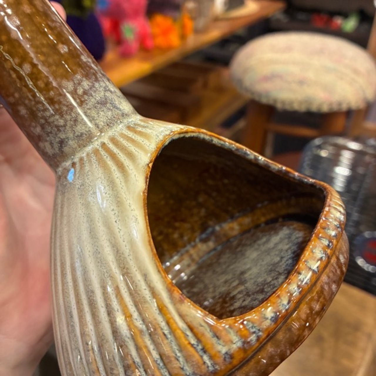 Chimney Incense Stand 2color Brown Blue / インセンススタンド チムニー 全2色 ブラウン ブルー お香立て お香スタンド 香りグッズ リラックス アロマ 煙突型 ヴィンテージ調 磁器 置き型 ギフト プレゼント