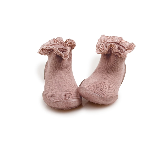 collegien/Mademoiselle N°331 Slippers with lace trim