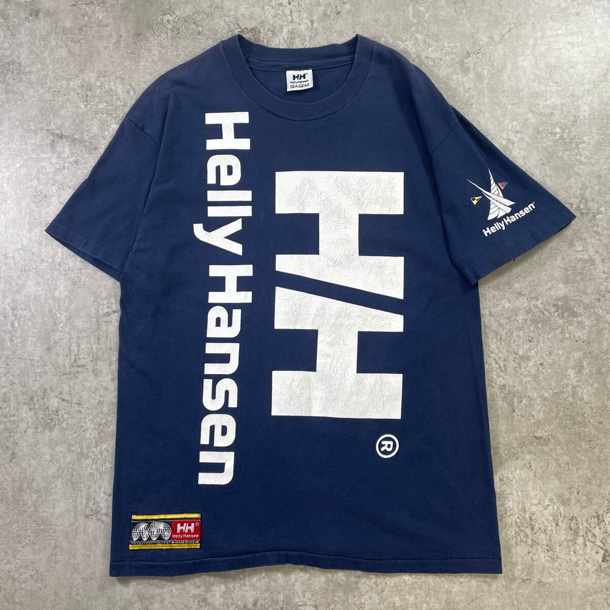 90年代 HELLY HANSEN ヘリーハンセン ビッグロゴプリントTシャツ