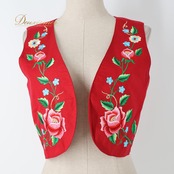 フォークダンス 衣装 Chacott チャコット ベスト レッド系 花 花柄 刺繍 トップス 赤 黄 緑 青 カラフル 練習 レッスン カントリー チロリアン ダンス衣装 イベント ステージ おしゃれ かわいい ピンク系 イエロー系 グリーン系 ブルー系