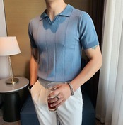 【BB80】Silk Polo Shirt