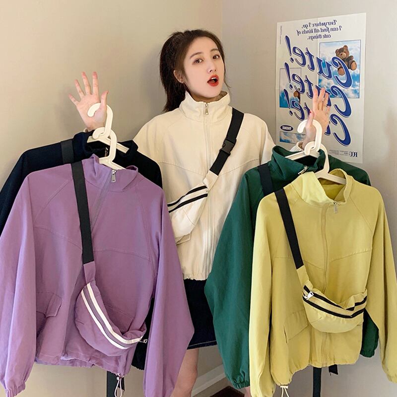 ジャケット スプリングオータム薄手ルーズカジュアルトップス 春物 秋物 スーパーモール65143728749