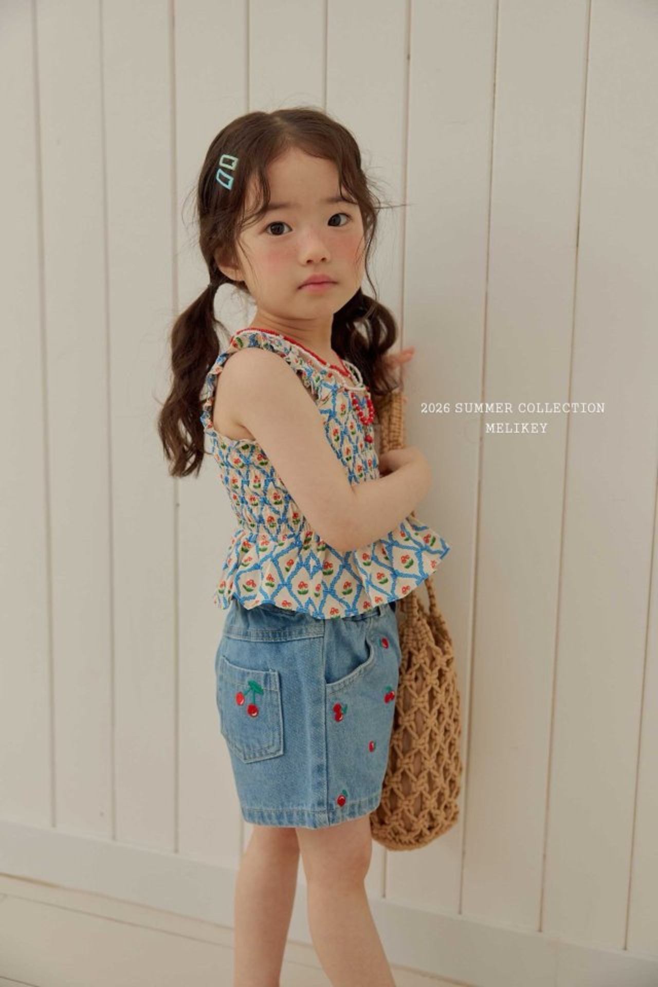 [MELIKEY] Mini Cherry Shorts / [미라이키] 미니앵두반바지