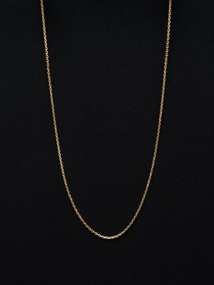 18k Gold Cut Oval Chain Necklace