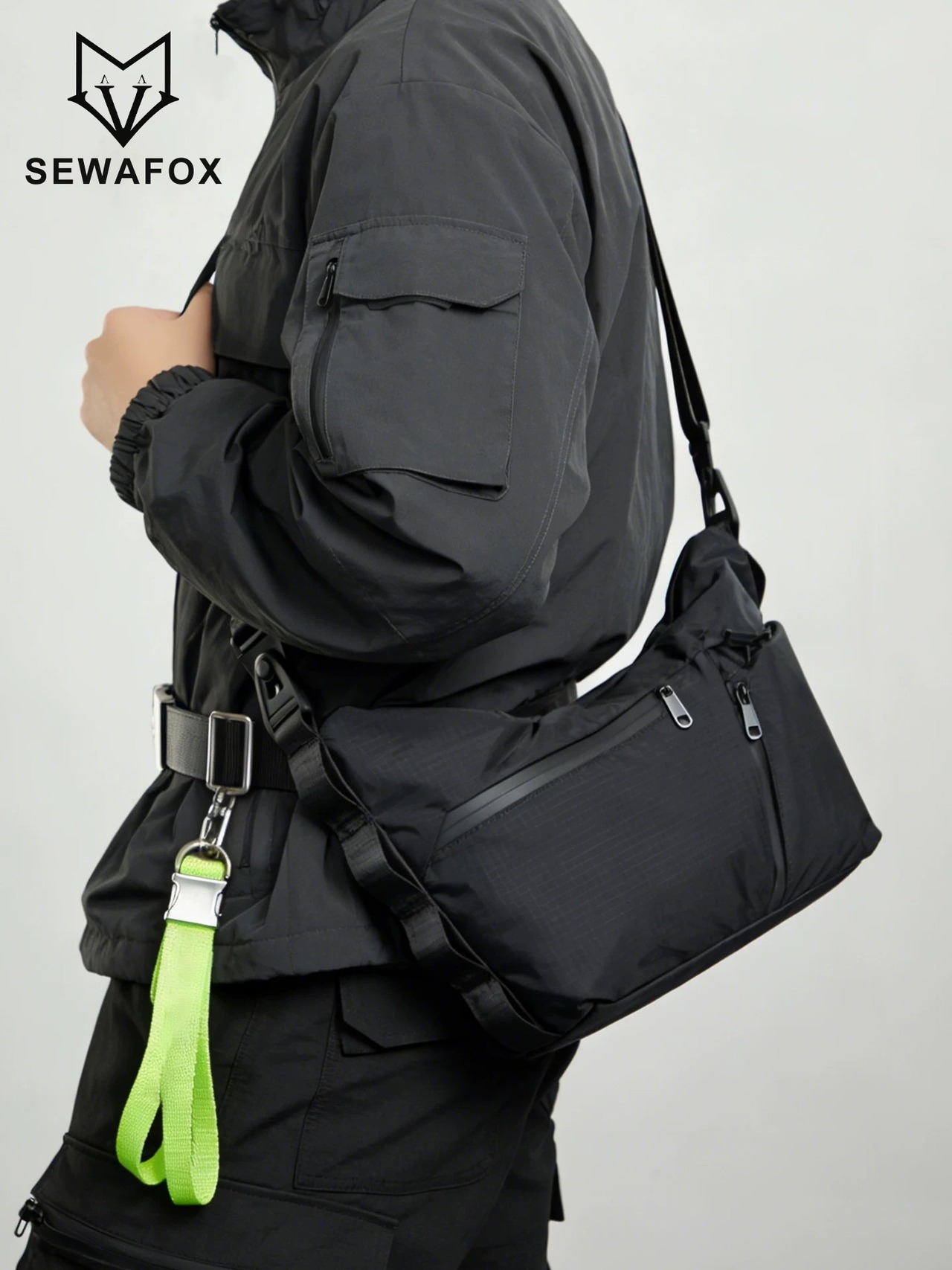SEWAFOX タクティカルクロスボディスリングバッグ
