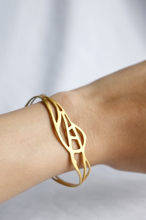 Arabesque Design Bangle “middle” gold アラベスクバングル ミドル ゴールド