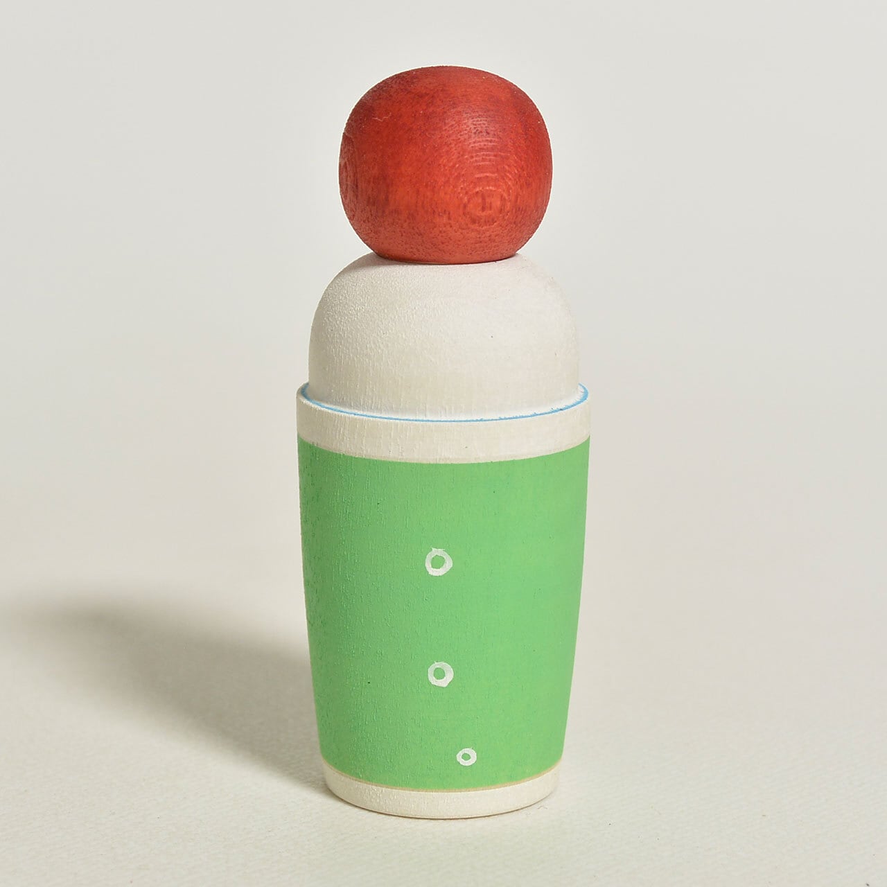 クリームソーダちゃんえじここけし 約2寸 約6cm 鈴木明 工人（作並系