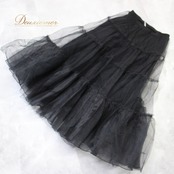 社交ダンス 衣装 スタンダード スカート レッスンウェア チャコット Chacott ブラック系 黒 無地 シンプル フリル チュールスカート 練習着 社交ダンス スカート フィット感 長さ79cm ウエスト29cm 練習用衣装 ダンスウェア レディース ラテンダンス 衣装 チュール スカート 練習着 おしゃれ デザイン コスチューム ポリエステル ポリウレタン ナイロン 生地 軽量 お手入れ簡単