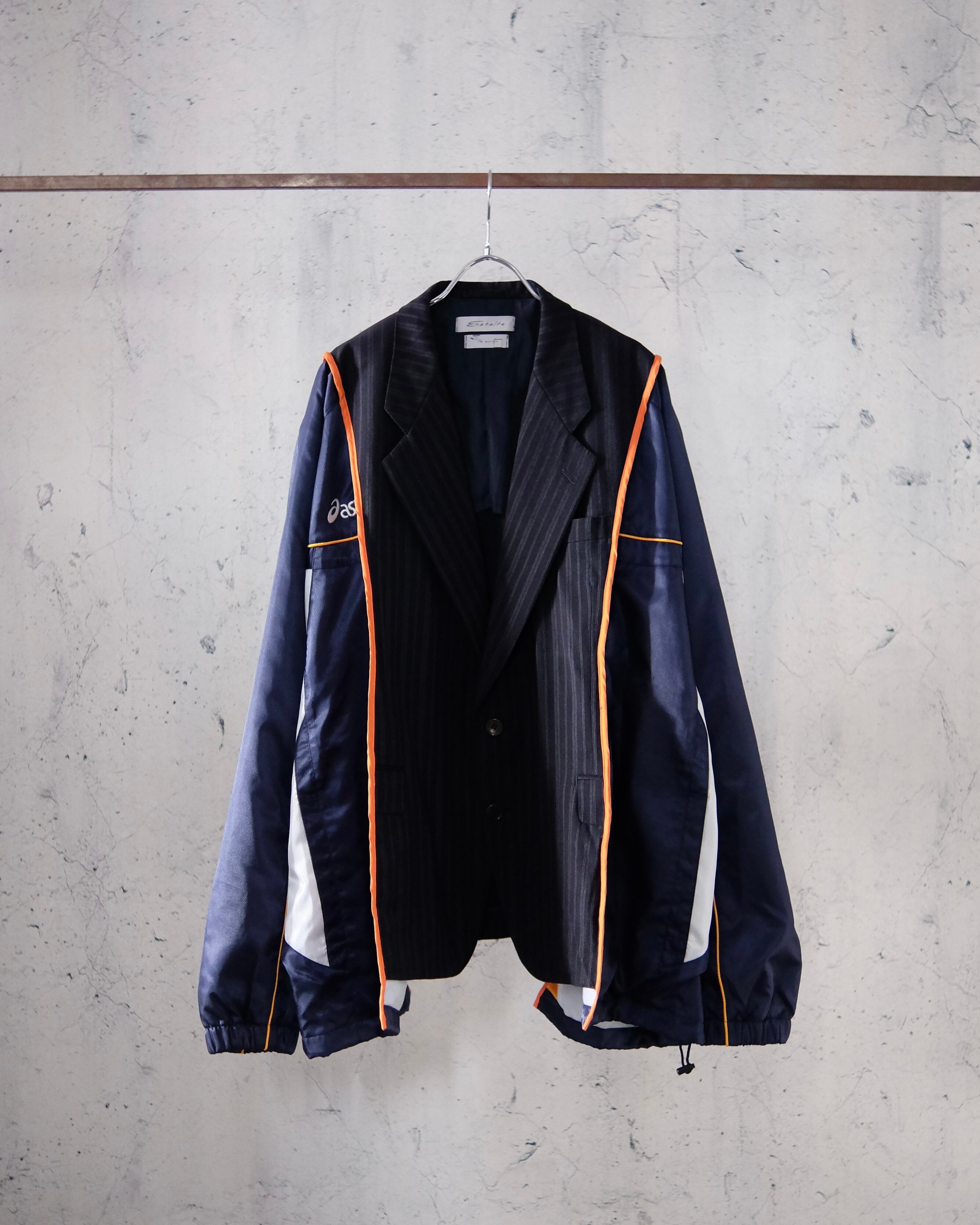 remake tailored jacket(gray & navy) | The words