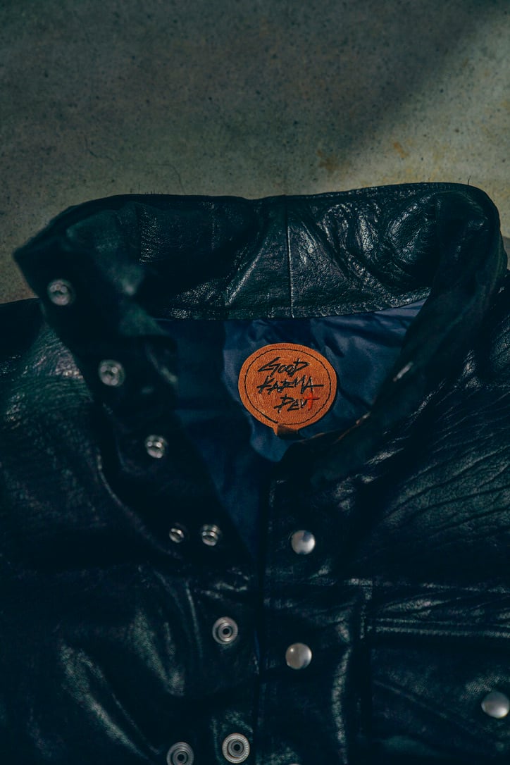 GOOD KARMA DEVELOPMENT【Leather Down Vest
