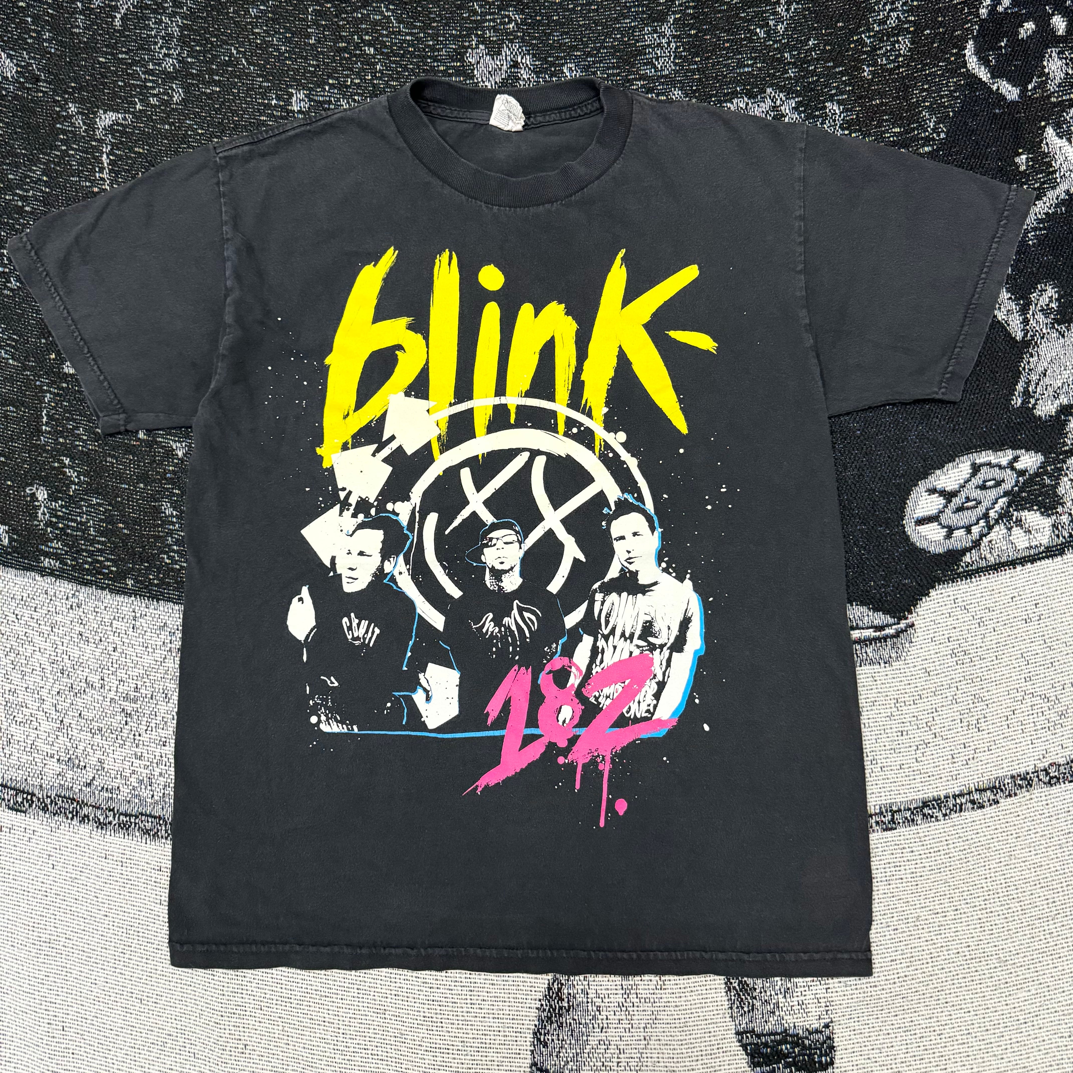 激カワ blink-182◎USAツアーTシャツ 両面プリント 丈77 激カワ blink-182◎USAツアーTシャツ 両面プリント 丈77