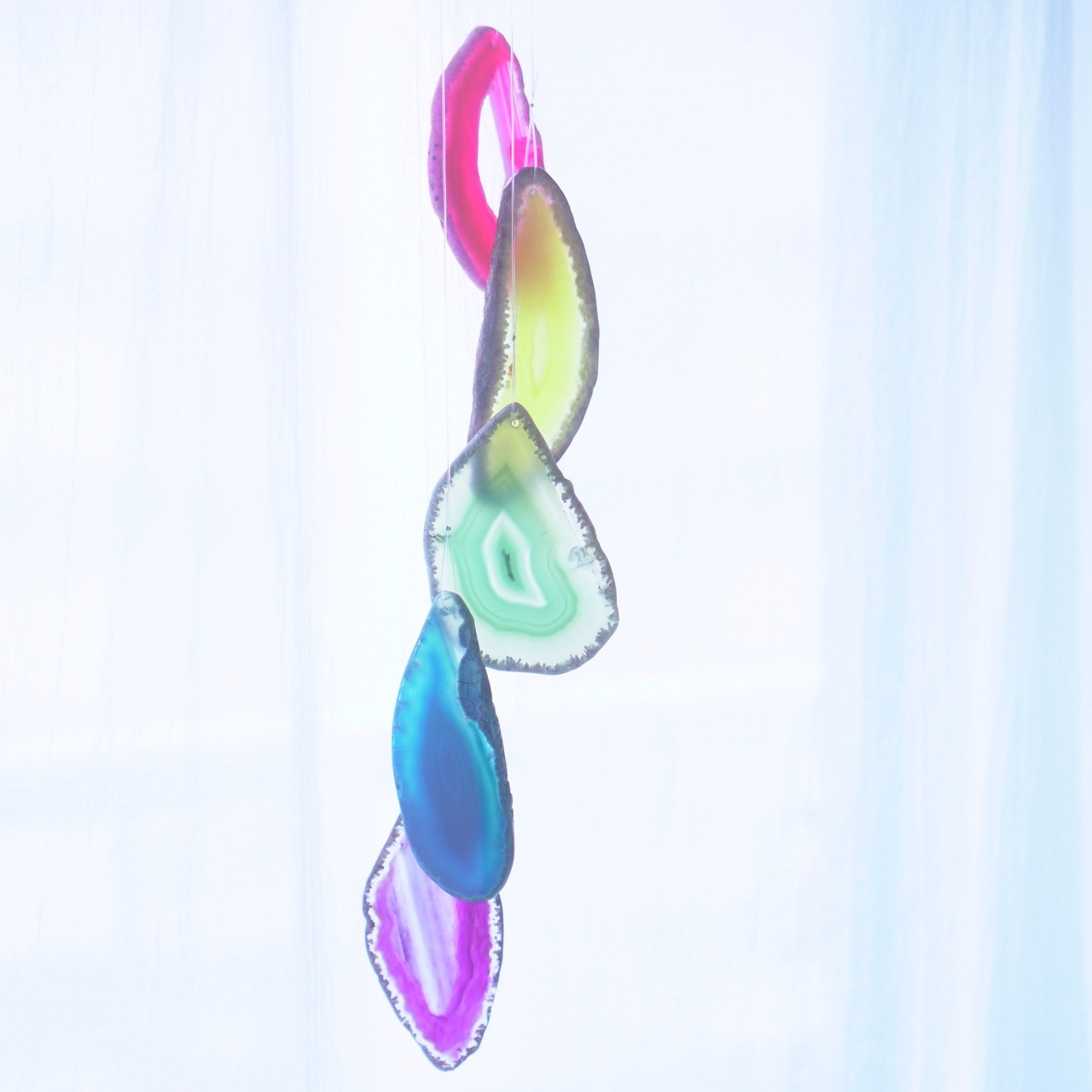 Vivid Rainbow 09 - アゲートヒーリングチャイム / Agate Sun Catcher Wind Chime 382