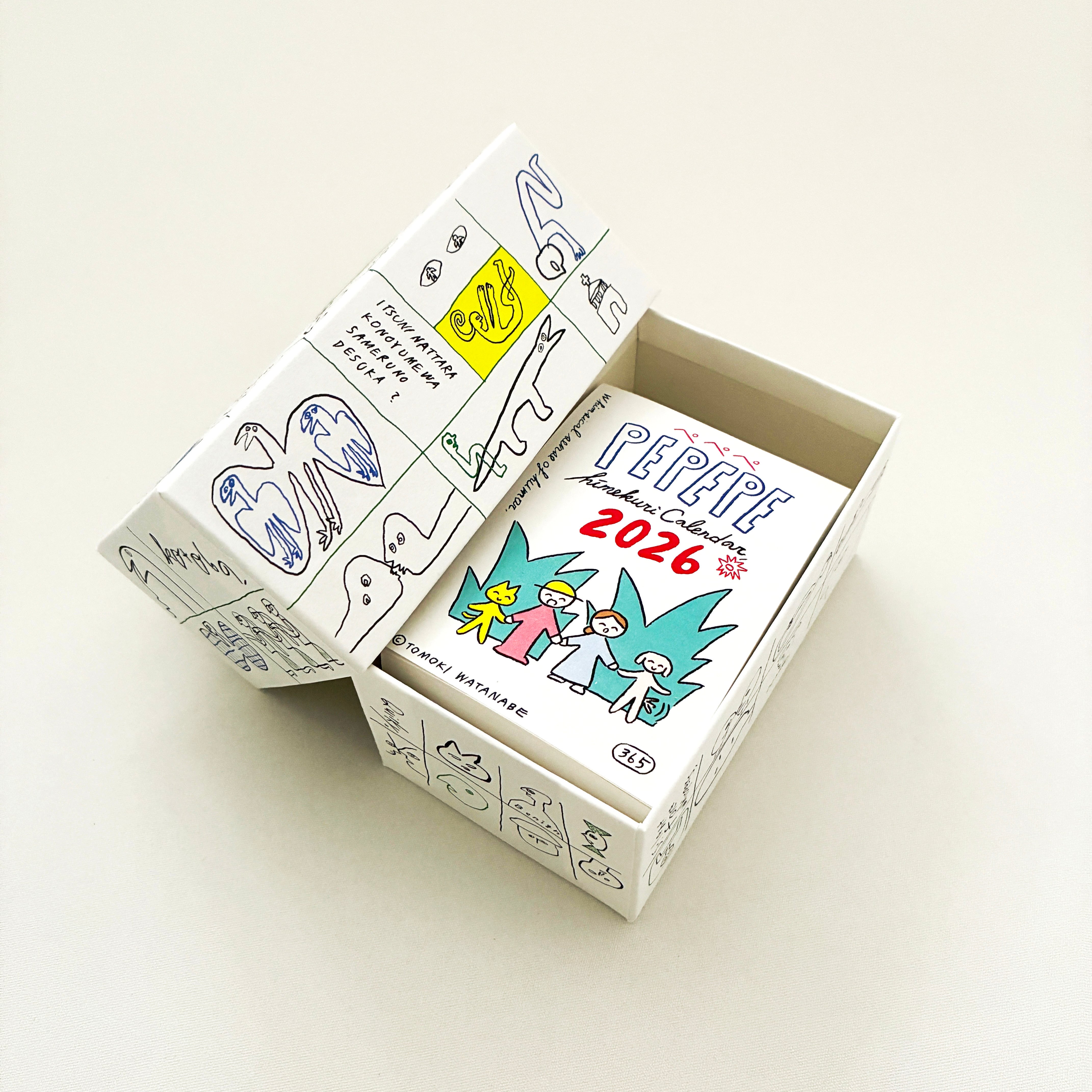 【店頭受取】渡邉知樹 ぺぺぺ日めくりカレンダーBOXセット 2026