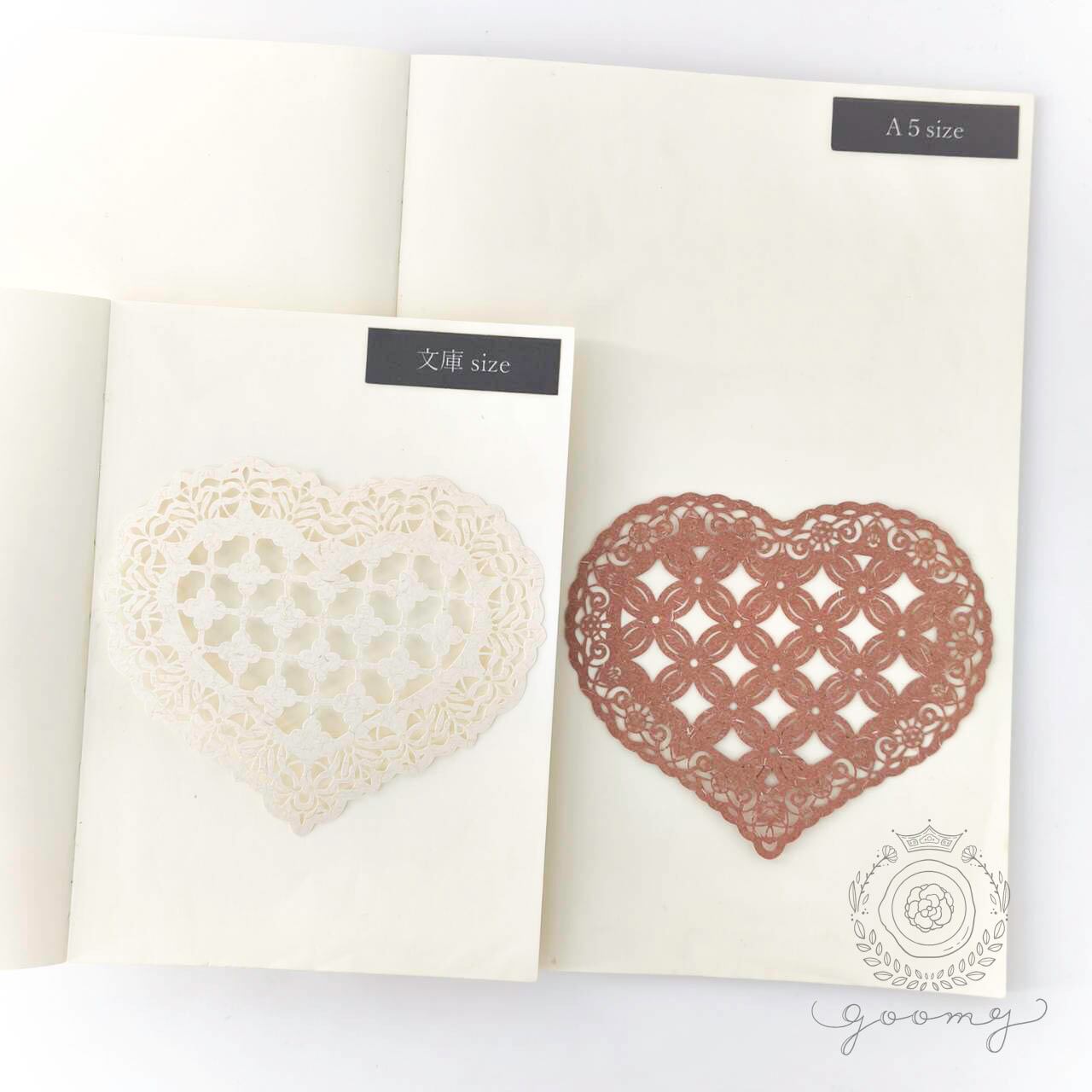 レースダイカットデザインペーパー HEART <P421> | goomy