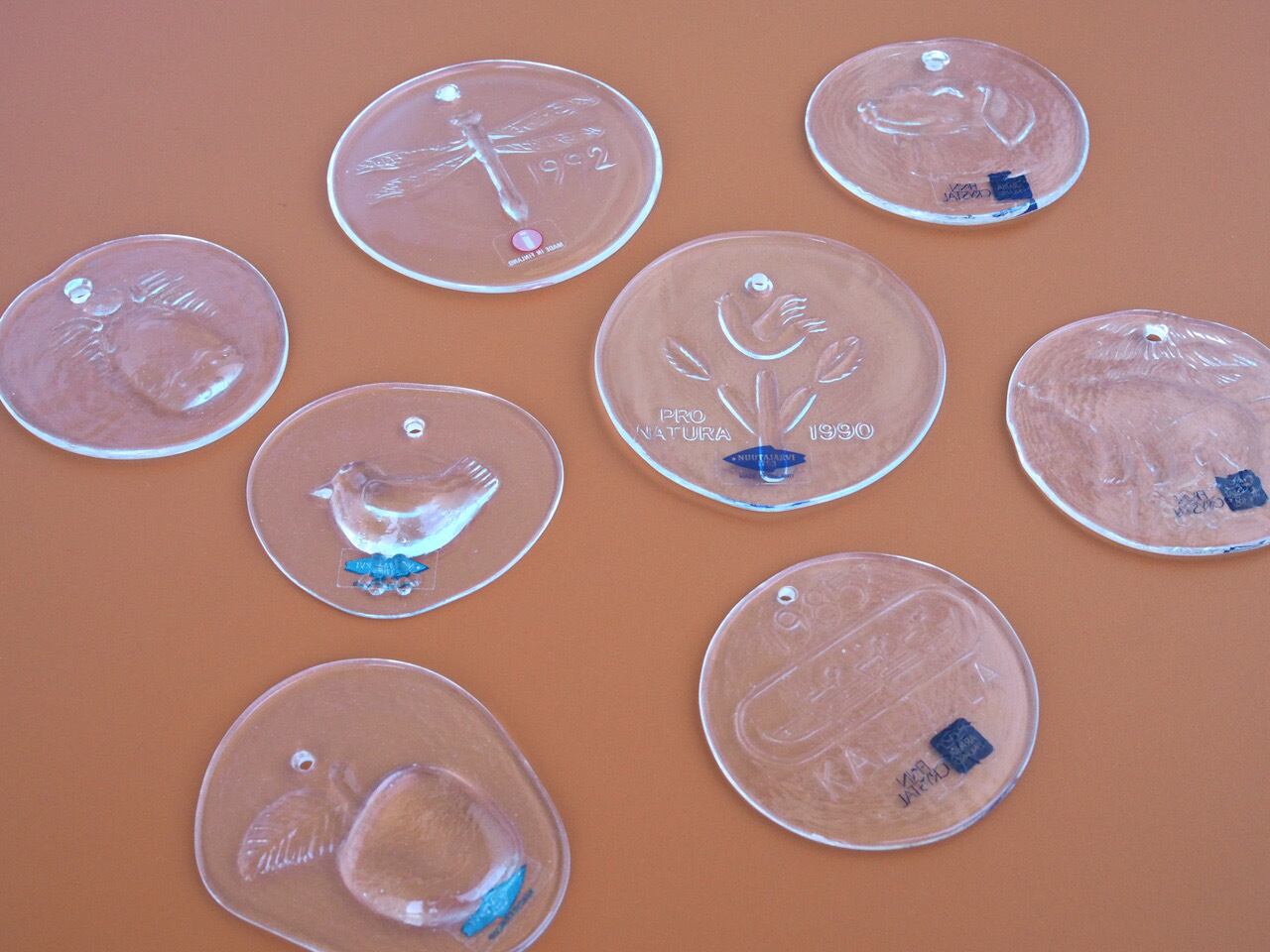 Nuutajärvi lasikoriste enkeli/ヌータヤルヴィ ガラスオーナメント