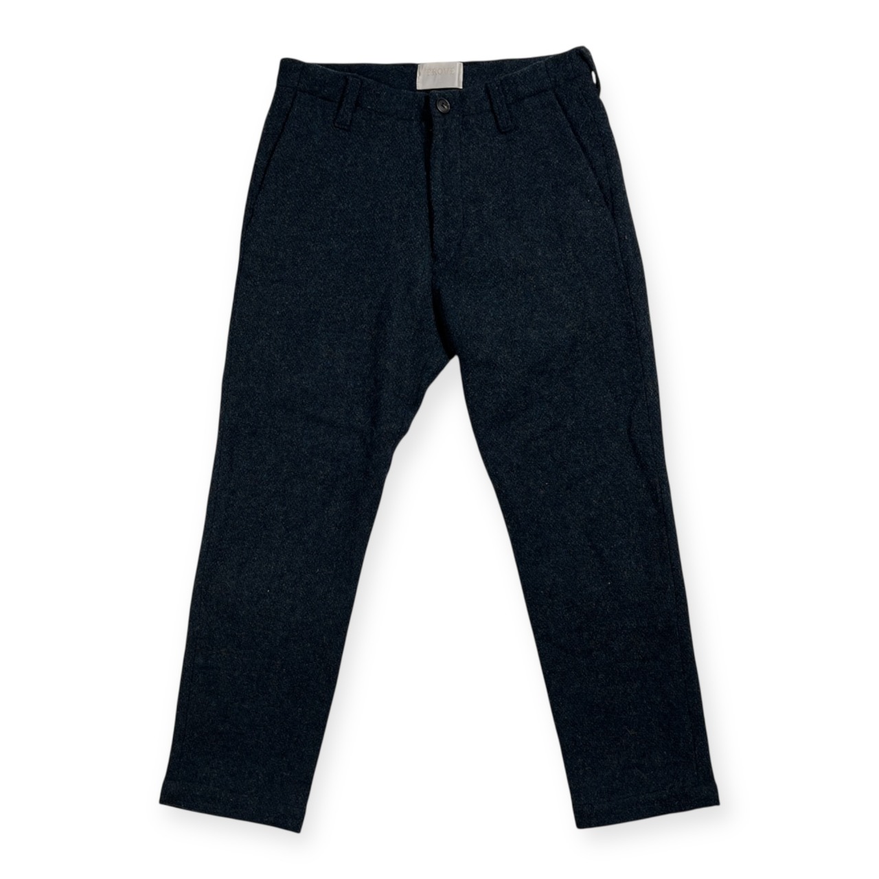 TROVE トローヴ ツイード ウール テーパード パンツ サイズ 1 /日本製/ネイビー系