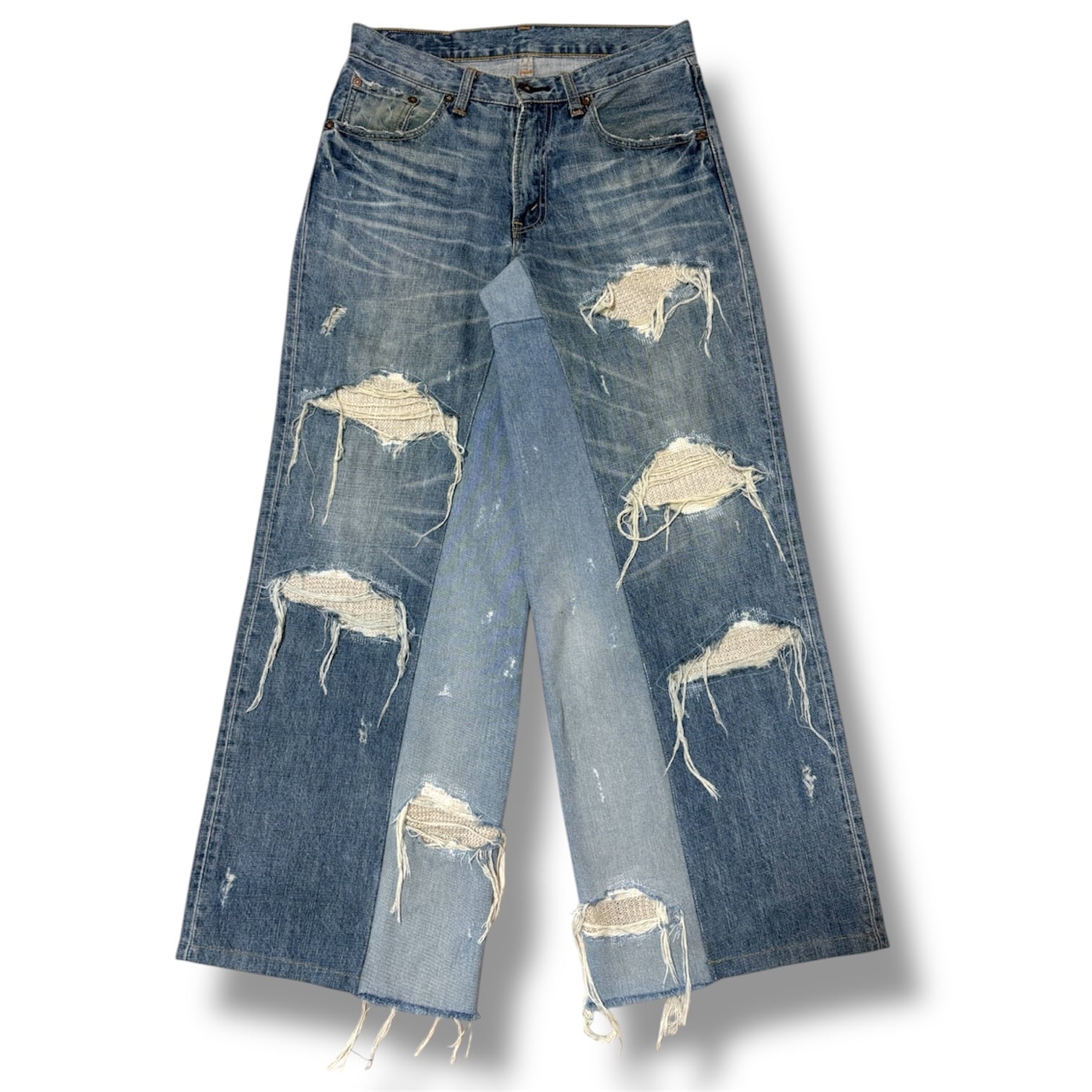 Who want it.デニム　パンツ who want it デニムパンツフレア