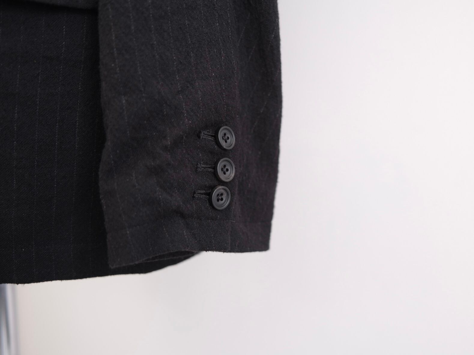 ULTERIOR” WASHED WOOL SILK STRIPE 2B JKT” | Lapel online store