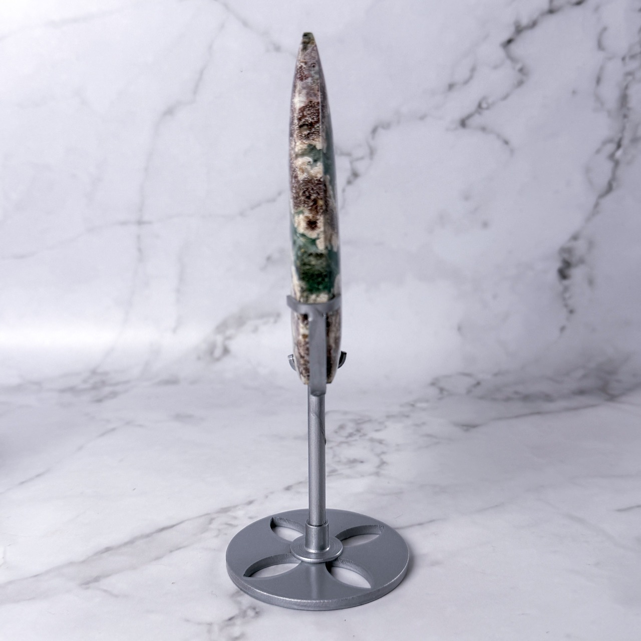 グリーンフラワージャスパー フレイム 専用台座付き * Jasper * 天然石