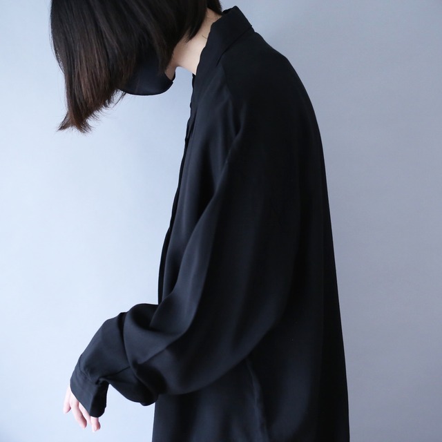 "刺繍" 4-motif design fry-front minimal mode shirt