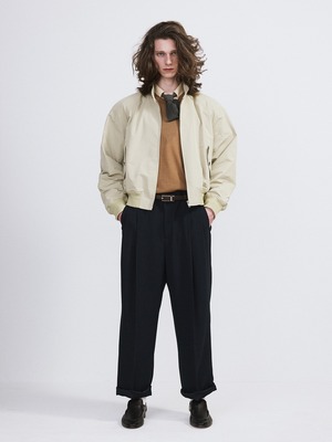 [RECTO][MEN] CROP HARRINGTON JUMPER (LIGHT KHAKI) 正規品 韓国ブランド 韓国通販 韓国代行 韓国ファッション レクト メンズ 日本 店舗