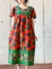 Vintage Floral Hawaian Dress 