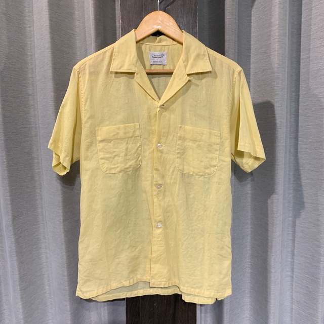 1960s TOWN CRAFT S/S SHIRT YELLOW M