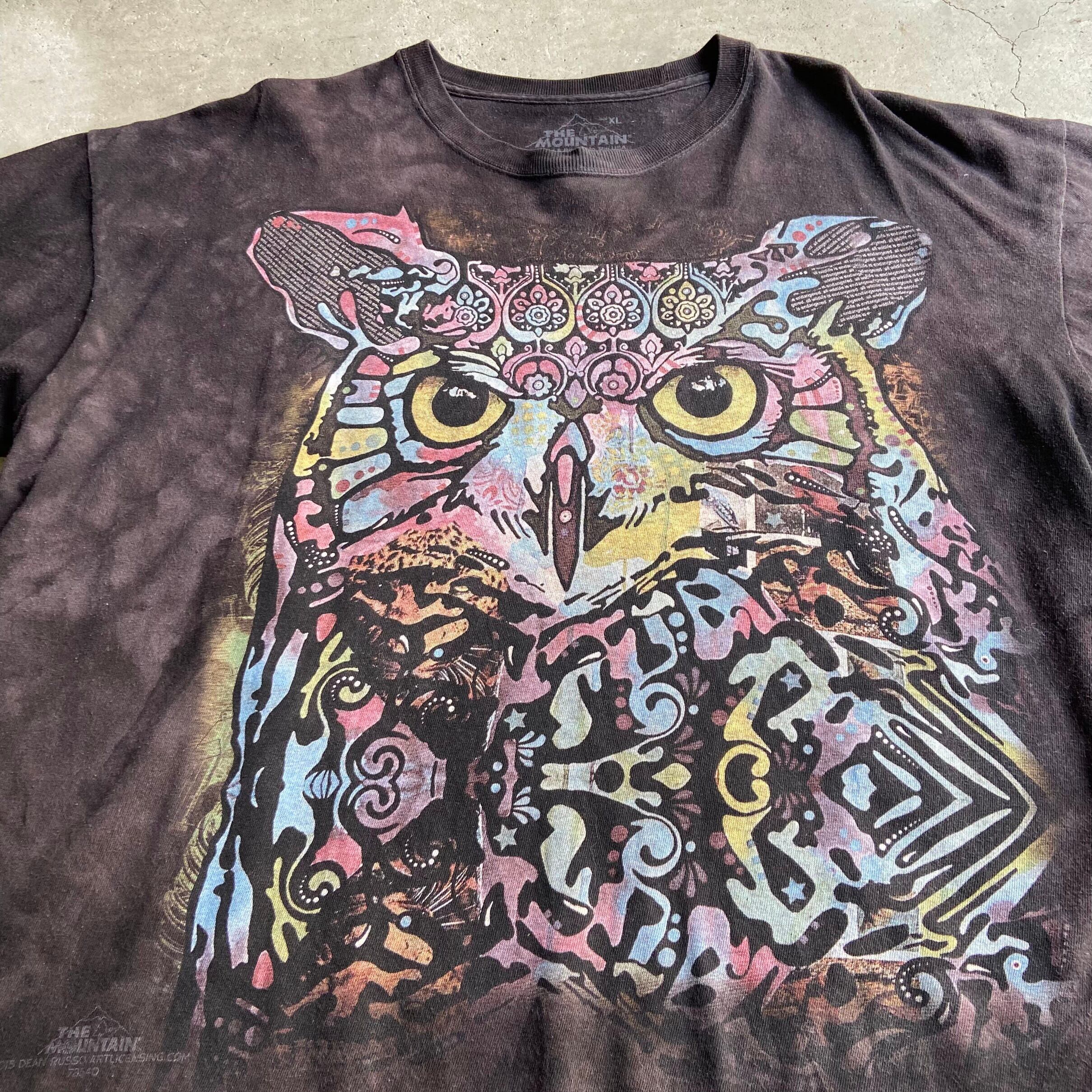 新入荷SALE対象外】THE MOUNTAIN フクロウ タイダイ 動物 アニマルT 