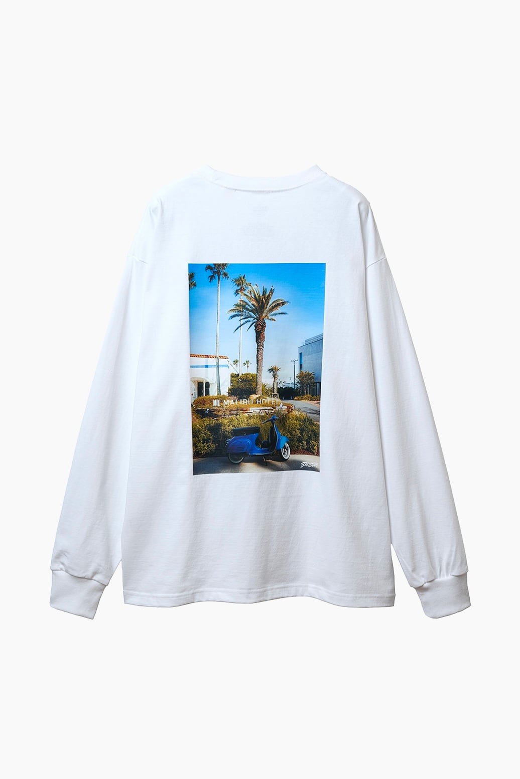 Zushi White Long-sleeve T-shirt MEN | ShonanChillTime