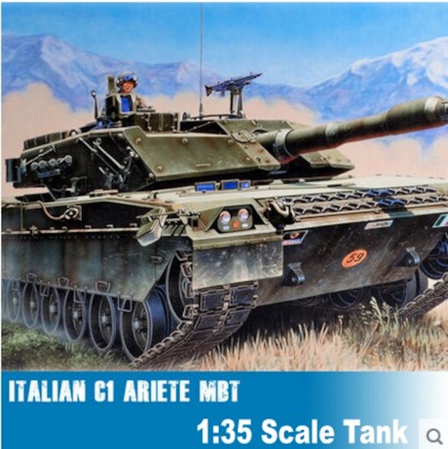 1:35スケールタンクモデルイタリアc1 ariete mbtアセンブリタンクモデルタンク建物キットdiyタンクコレクション