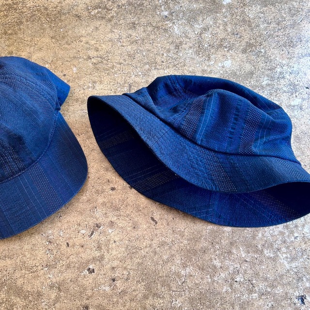 Indigo Hat Dead stock fabric.