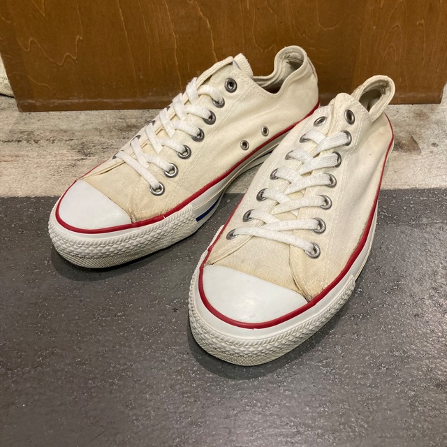 1980'S CONVERSE ALL STAR LOW WHITE 9 | safarionline