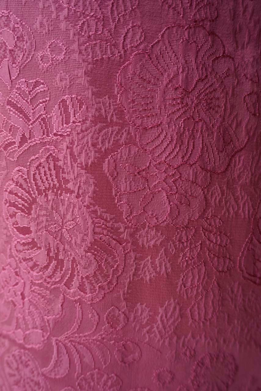 袷】躑躅色 辻が花地紋 色無地 | 大山キモノ・ちぇらうなぼるた