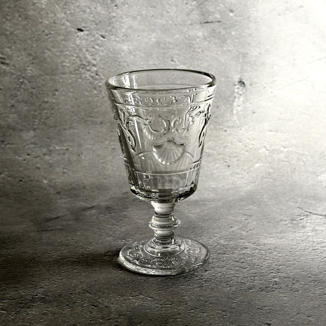 フランス 花模様クリスタルワイングラス | AntiqueRose フランス