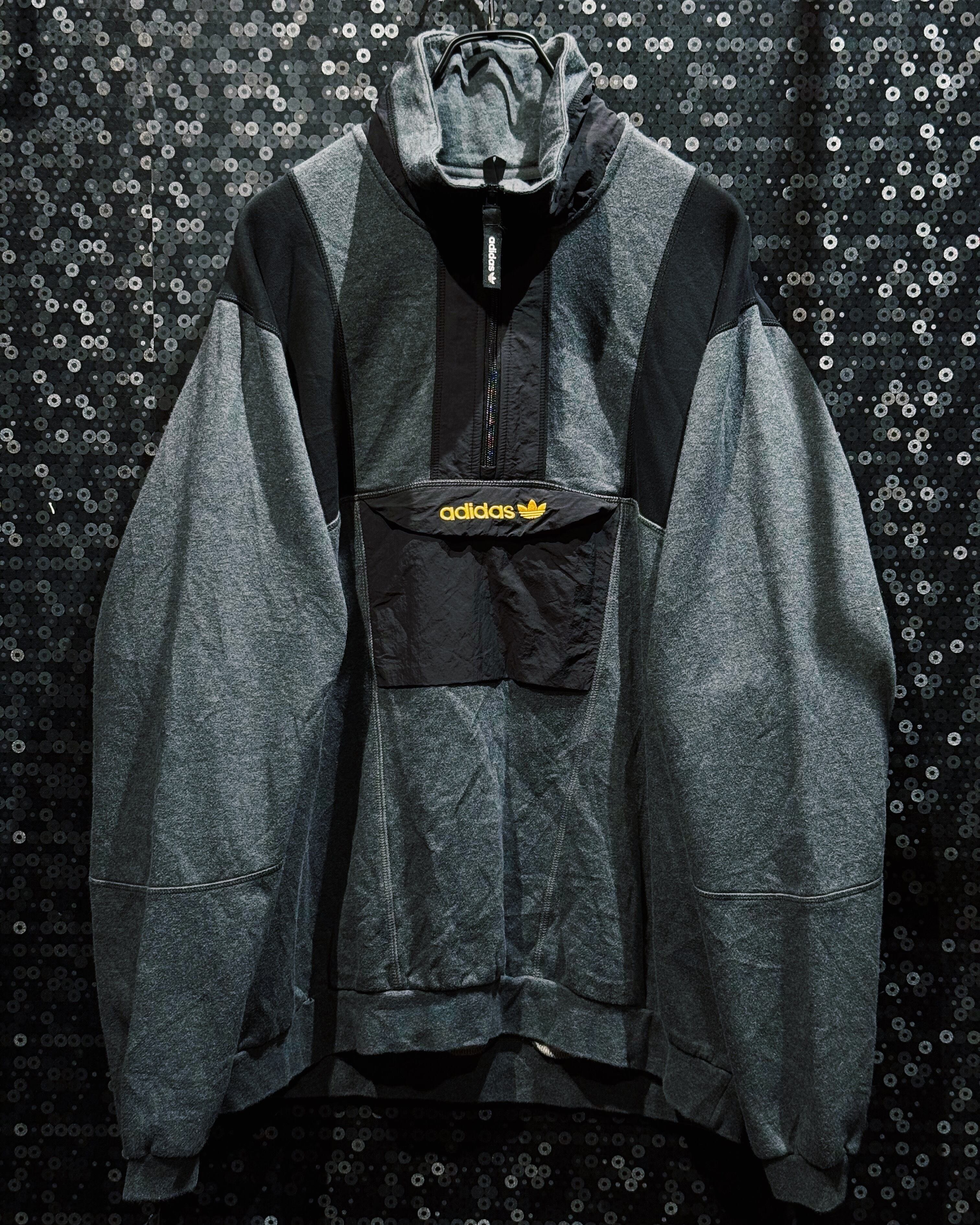 【ÆIEM】"adidas Originals"vintage Half-Zip Track Jacket – Center Trefoil Logo