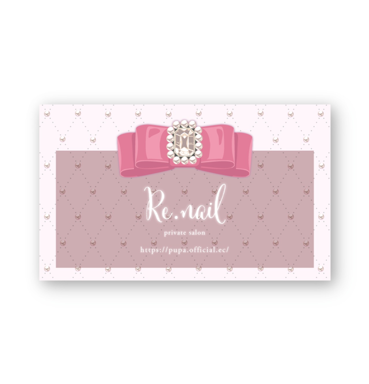 リボンジュエルデザイン2 ｜ アクセサリー台紙 ｜ cd_00420