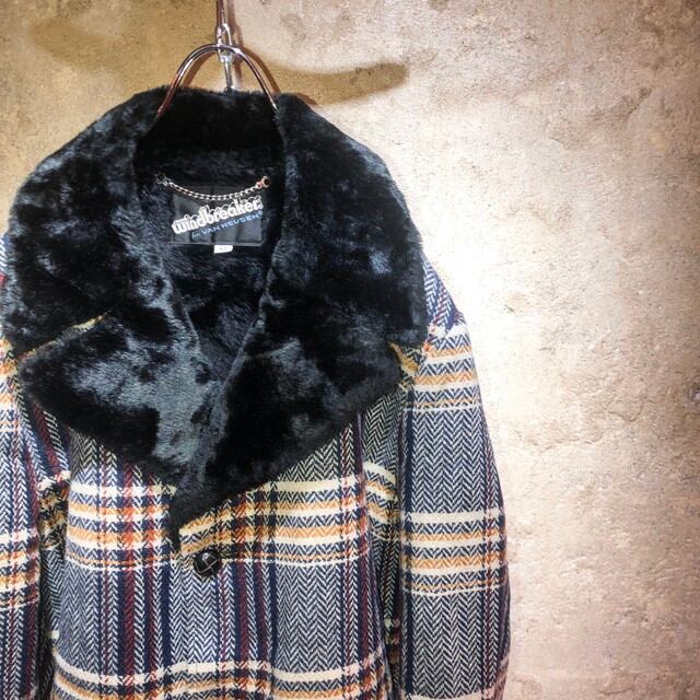 〜70's van heusen check car coat