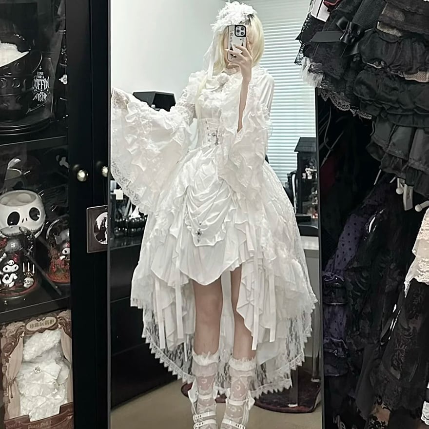 地雷系 ゴスロリ ドレス セットアップ ダークゴシック 闇かわいい