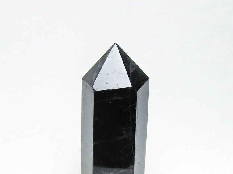 黒水晶 六角柱 モリオン ポイント 置物 一点物 142-11248 | 天然石