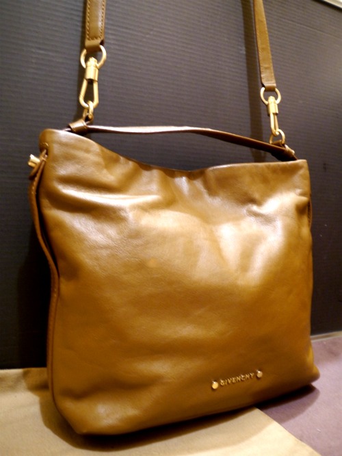★GIVENCHY ジバンシィ ハンドショルダー 2way レザー バッグ 茶