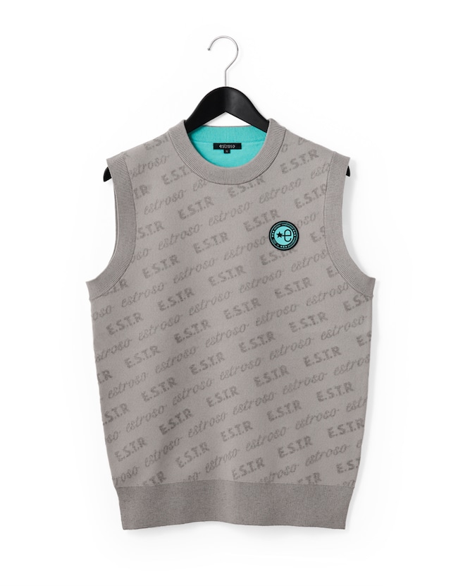 estroso（エストロッソ）/ LOGO KNIT VEST ロゴニットベスト（MEN'S） ES23AW-M006