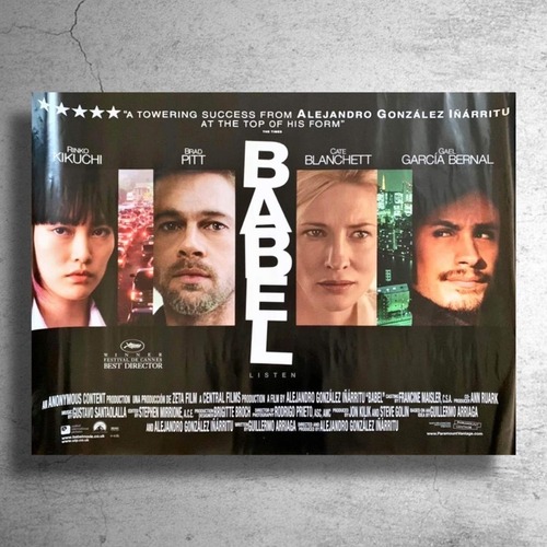 映画『BABEL』2006年イギリス上映時の告知ポスター