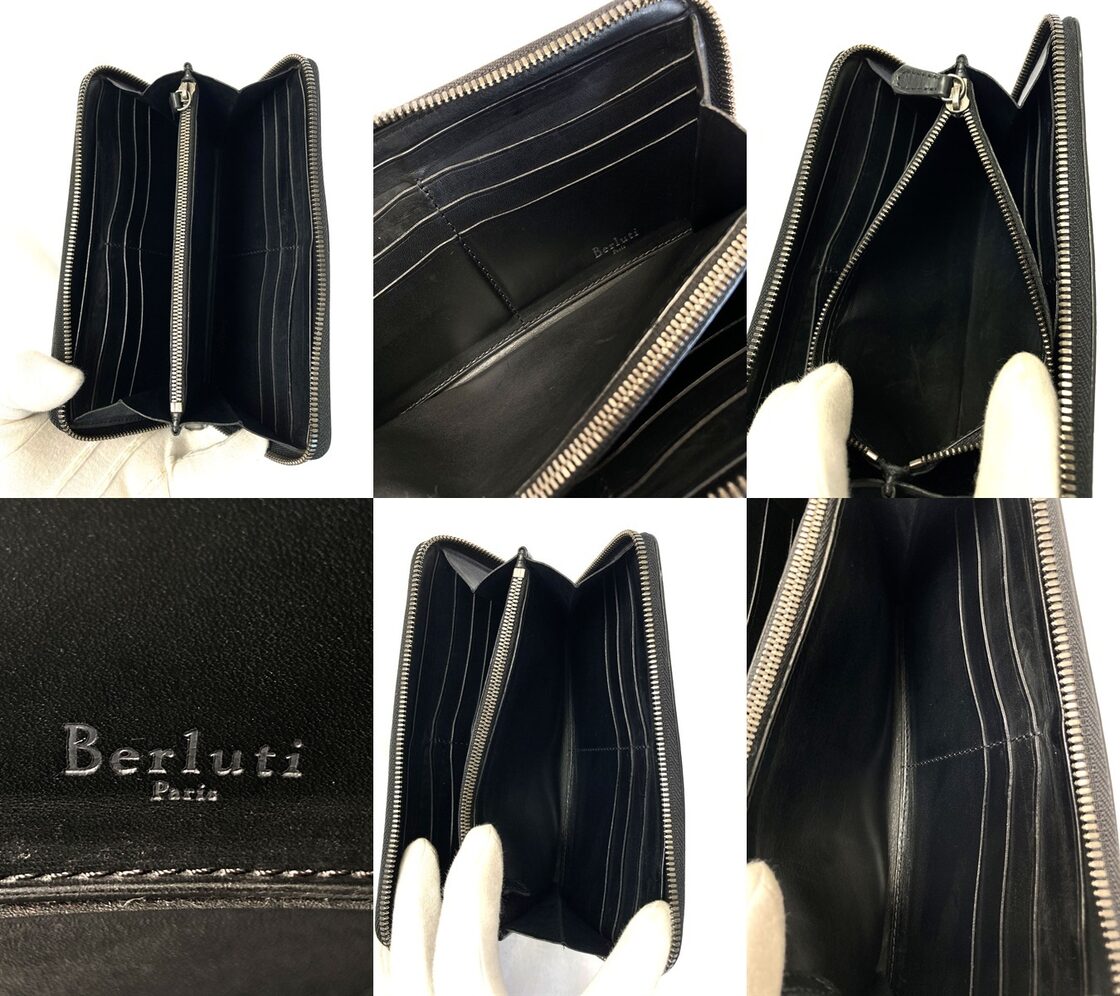 Berluti ベルルッティ ラウンドファスナー カリグラフィ ヴェネチア 