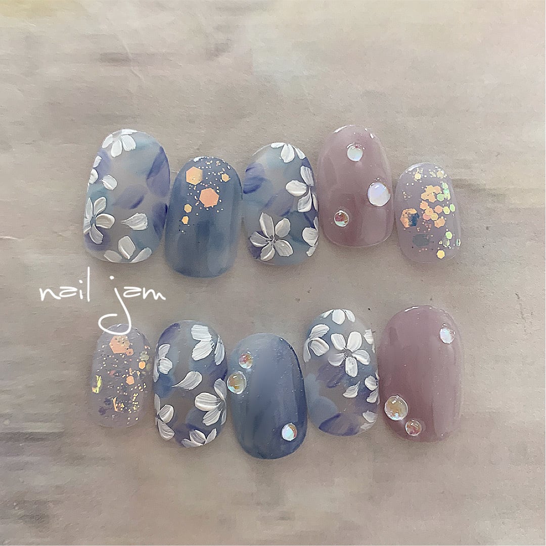 しっとり。雫ネイル 【No.032】 | nail jam 【ネイルチップ&ジェル