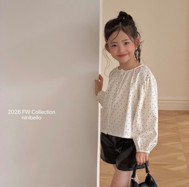 【即納】ninibello / Hazel puff blouse