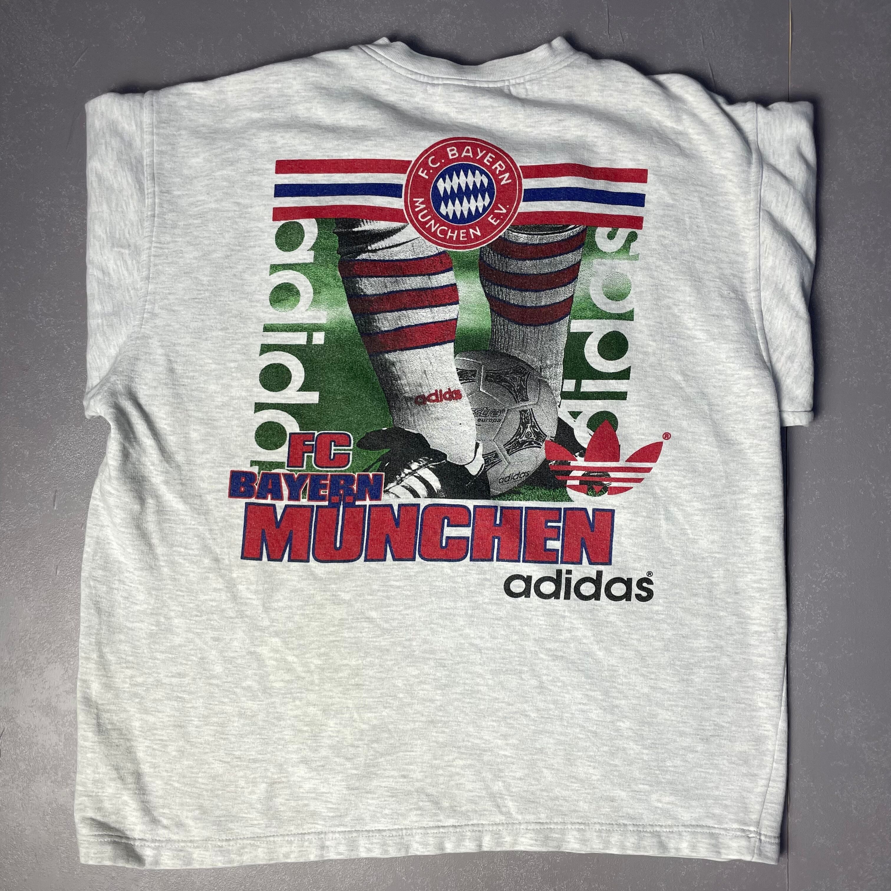 古着】adidas バイエルンミュンヘン フルジップスウェット XL 刺繍ロゴ