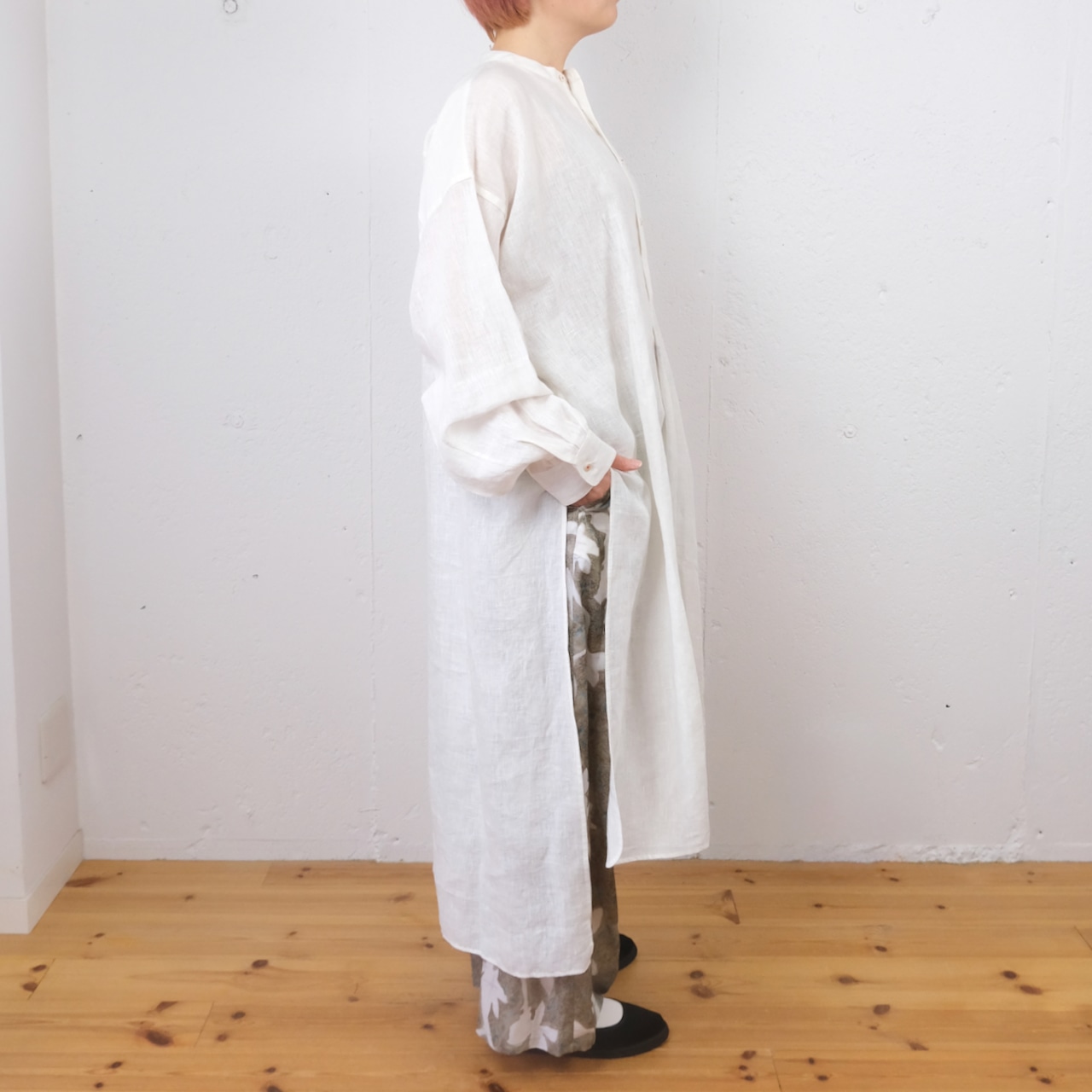 TOWAVASE(トワヴァーズ)maison de montagne / shirt リネン ロングシャツ(袋付き)